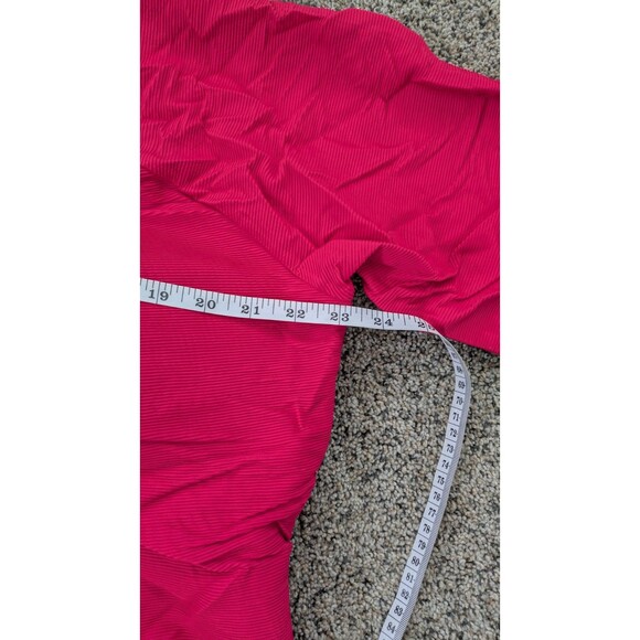 J. Crew Active Ribbed Long Sleeve One Piece Swimsuit Rash Guard Pink SZ 3X/24 - Picture 10 of 16